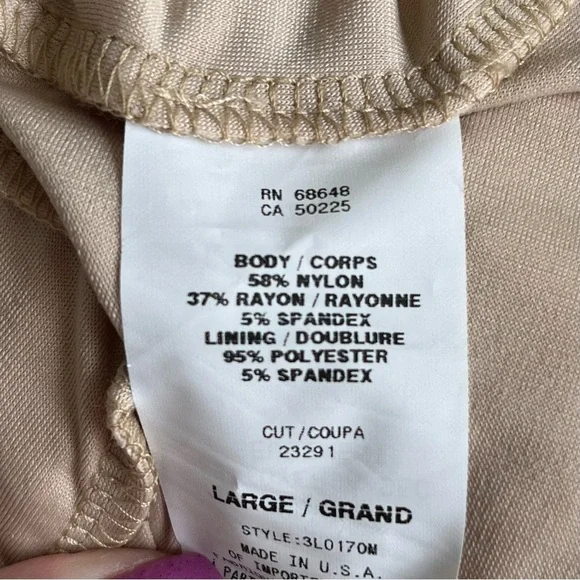 •ABS Allen Schwartz• White/Cream Lace Overlay Bodycon Dress - Size Large - Picture 9 of 10